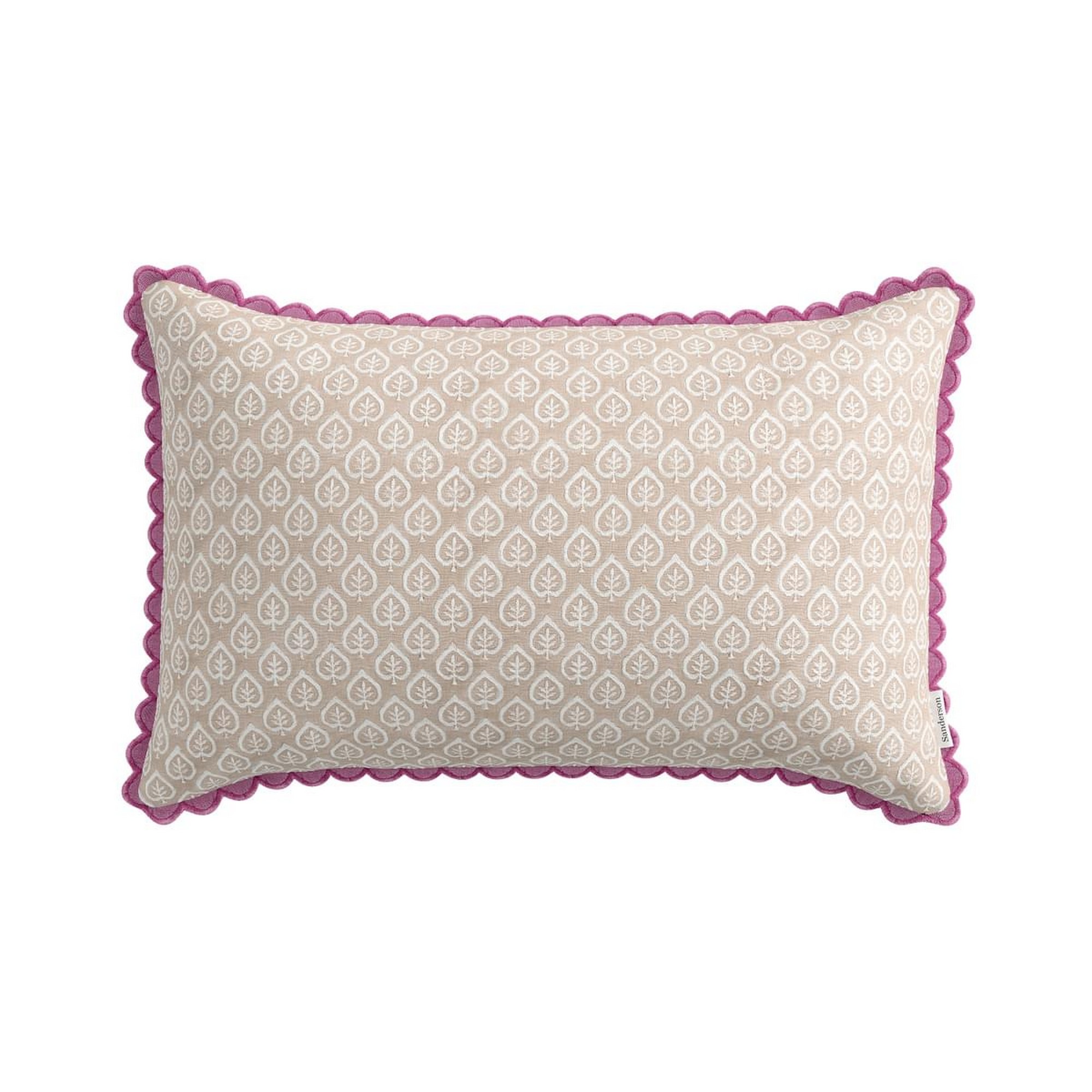 Chinoiserie Hall Cushion By Sanderson In Peach Orange